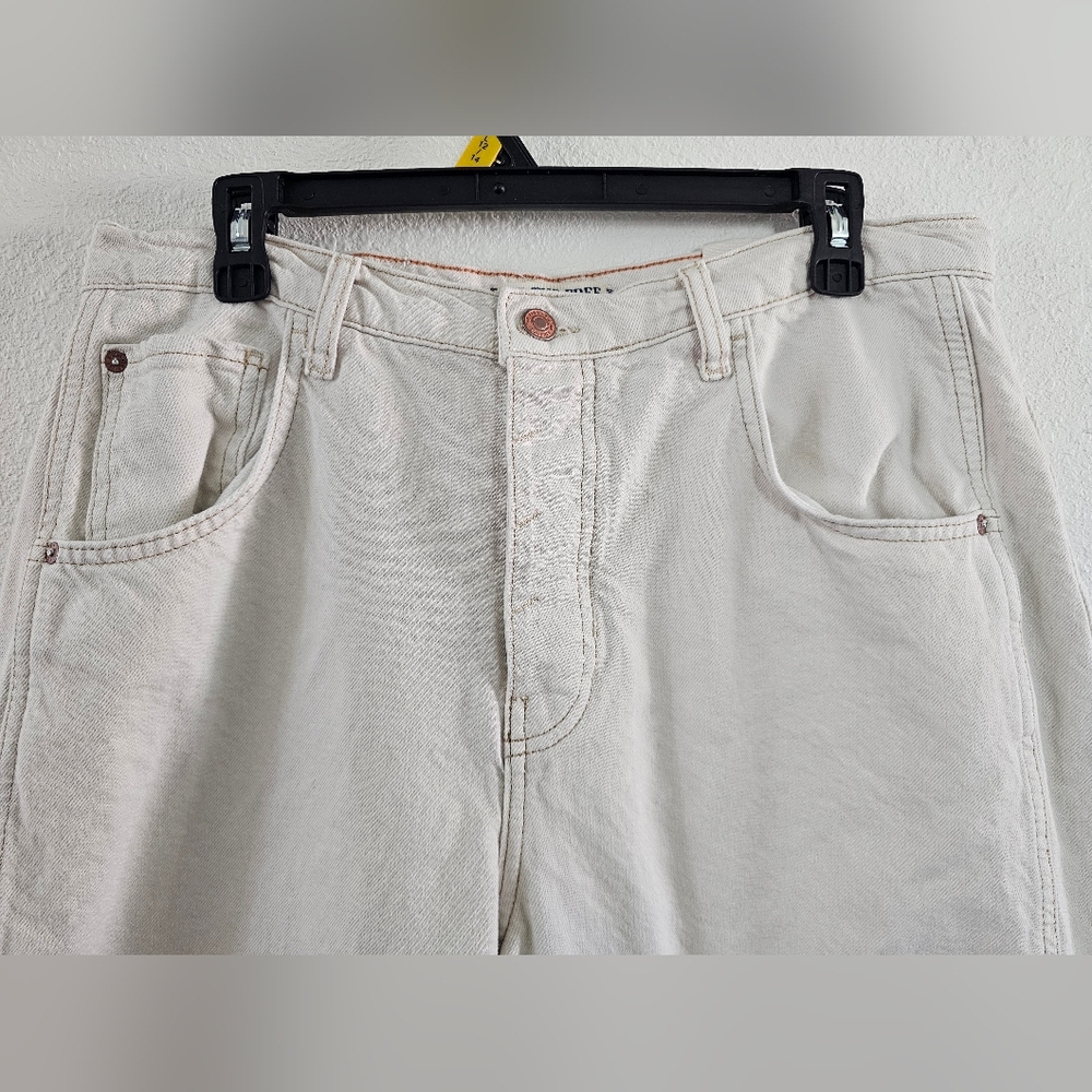 We The Free Free People  Lucky You Mid Rise Barrel Jeans Size 31 - Picture 5 of 16